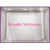 Autocollant pour vitrine Nouvelle Démarque