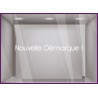 Autocollant pour vitrine Nouvelle Démarque