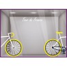 Adhésif autocollant vitrine Kit stickers Velo Tour de France événement sportif vitrine sport commerce lettrage