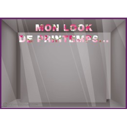 Sticker Lettrage Mon look de Printemps