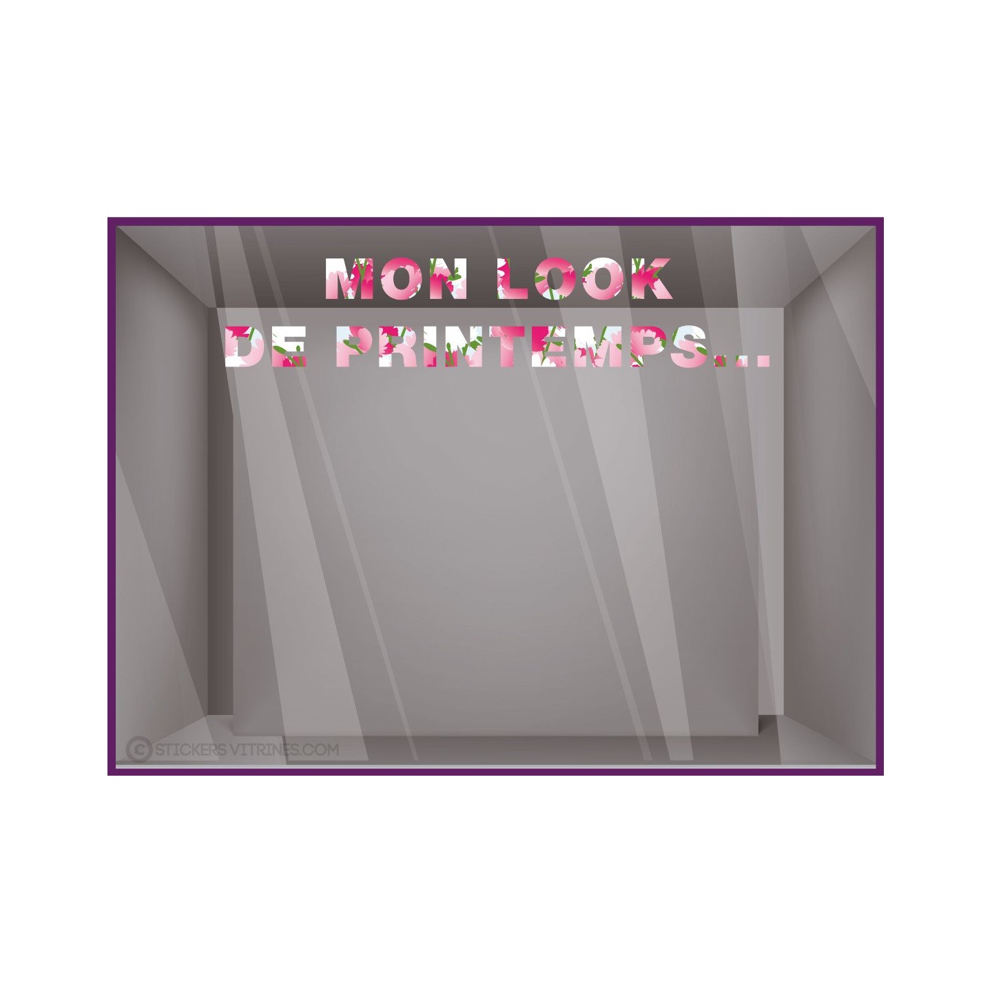 Sticker Lettrage Mon look de Printemps