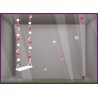 Kit de Stickers Balançoire Fleurs printemps fleuriste commerce calicot vitrines magasin stickers