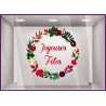 Sticker Couronne Joyeuses Fêtes