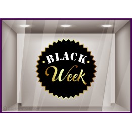 Stickers Badge Black Week