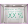 Sticker Promotions de Pâques personnalisable fêtes réduction 