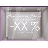 Sticker Promotions de Pâques personnalisable fêtes réduction 
