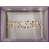 Sticker Soldes Panthere Decoration vitrine boutique mode sauvage vitrophanie leopard zebre pourcentage promotion calicot vitre