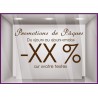 Sticker Promotions de Pâques personnalisable fêtes réduction 