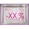 Sticker Promotions de Pâques personnalisable fêtes réduction 