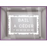 Sticker Bail à Céder à personnaliser Autocollant Adhésif Magasin Vitrine Signalétique Horaires