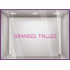 STICKER GRANDES TAILLES MAGASIN PRET-A-PORTER MODE SIGNALETIQUE LETTRAGE ADHESIF CALICOT