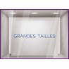 STICKER GRANDES TAILLES MAGASIN PRET-A-PORTER MODE SIGNALETIQUE LETTRAGE ADHESIF CALICOT