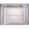 STICKER GRANDES TAILLES MAGASIN PRET-A-PORTER MODE SIGNALETIQUE LETTRAGE ADHESIF CALICOT
