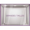 STICKER GRANDES TAILLES MAGASIN PRET-A-PORTER MODE SIGNALETIQUE LETTRAGE ADHESIF CALICOT