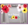 KIt de stickers fleurs géantes Printemps Fleuriste Adhésif autocollant vitrophanie