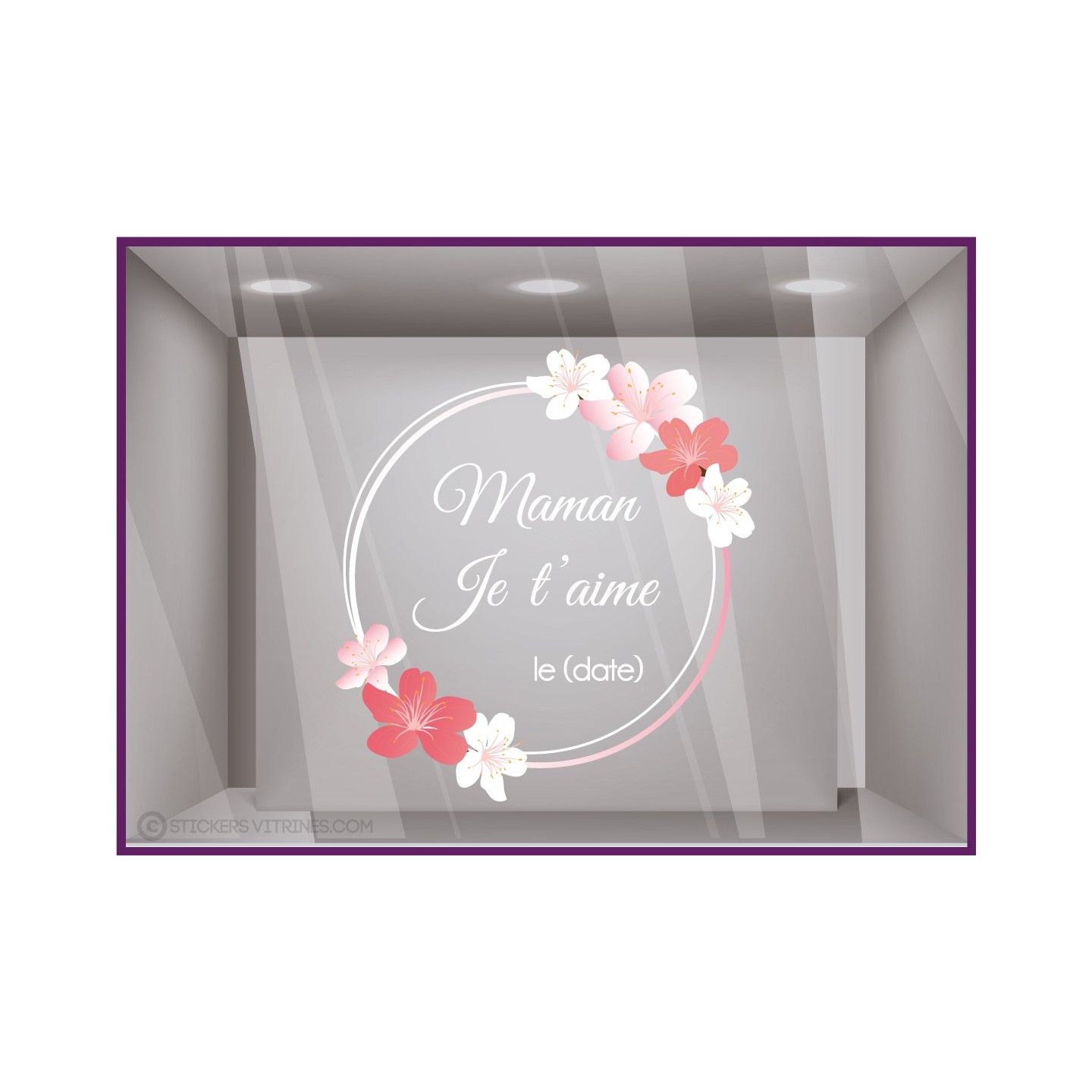 Sticker Couronne Bonne Fête Maman