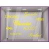 Sticker Chocolat Addict oeufs Paques Praline Cloches Cacao devanture vitrine boulangerie patisserie chocolaterie calicot adhesif