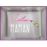 Sticker Jolie Maman Rouge à Lèvres