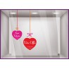 Kit de Stickers Promo Saint Valentin `a personnaliser amour fete vitrophanie mode maroquinerie vitrine