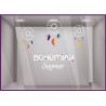 Kit de stickers Bohemian Summer chic bohème été summer mode déco vitrine sticker adhésif plume pompon magasin idée
