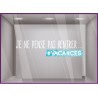 Sticker Je ne pense pas rentrer vacances piscine été summer amusant vitrine idée déco magasin original