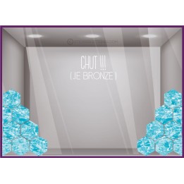 Kit de stickers piscine été vitrine boutique signalétique commerce devanture calicot magasin