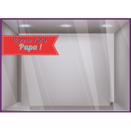 Sticker banderole Bonne Fête Papa