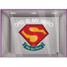 Sticker Dad is my Hero fête des pères vitrophanie adhésive vitrine commerce boutique devanture