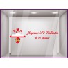 Sticker Gateau Saint Valentin vitrophanie calicot vitrine vitre boulangerie patisserie chocolaterie commerce alimentation 