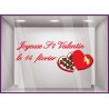Sticker Chocolats Saint Valentin vitrine commerce enseigne chocolaterie boulangerie patisserie vitrophanie calicot vitre mode 