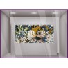Sticker Bandeau petits prix sur anciennes collections Motif Floral Vitrophanie Magasin calicot