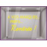 A vos marques, prêts, rentrée autocollant géant magasin classe vitrophanie vitres