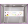 Sticker Vive la rentrée, vive le goûter enseigne boulangerie classe calicot bandeau