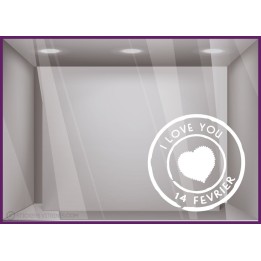 Sticker Timbre Saint Valentin