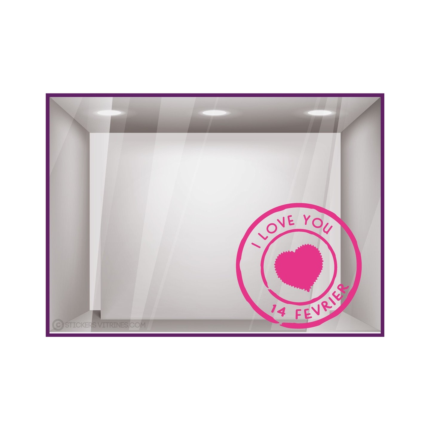 Sticker Timbre Saint Valentin