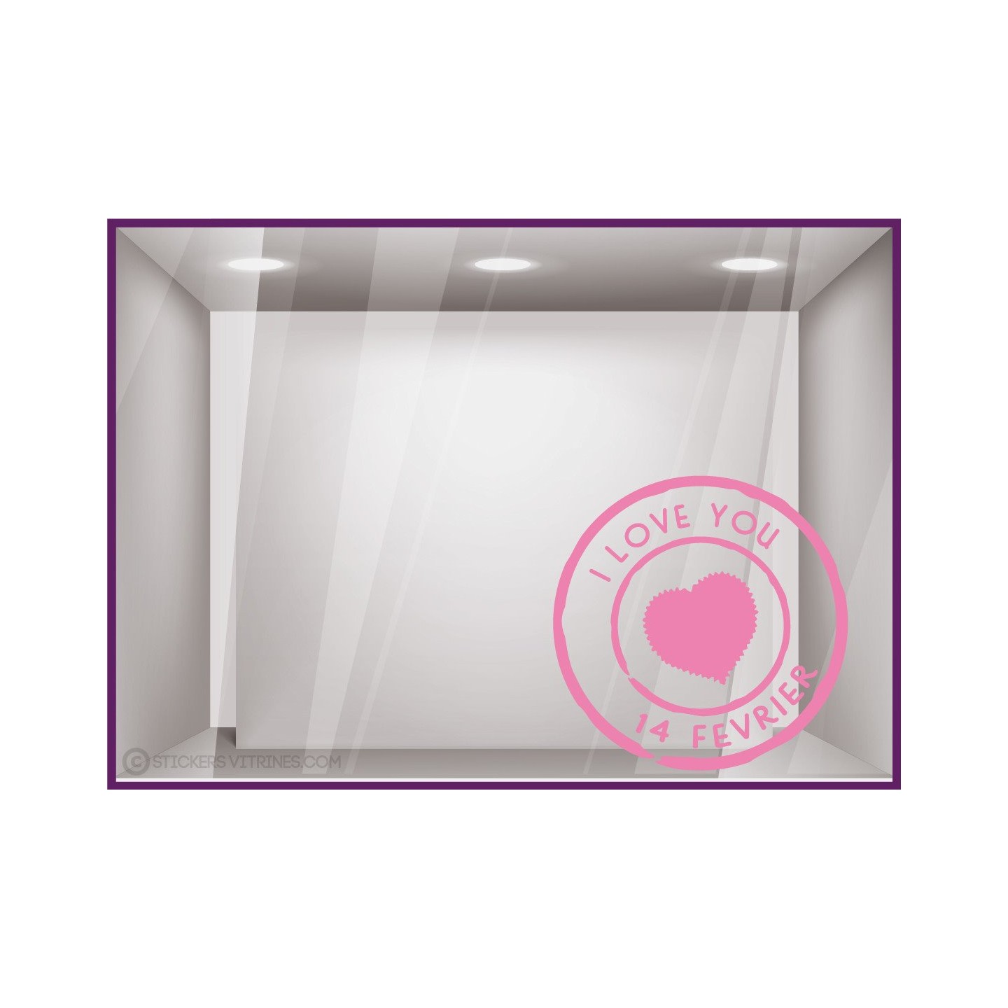 Sticker Timbre Saint Valentin