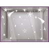 Sticker Etoiles Filantes magasin vitrophanie enseigne noel fetes idee deco original