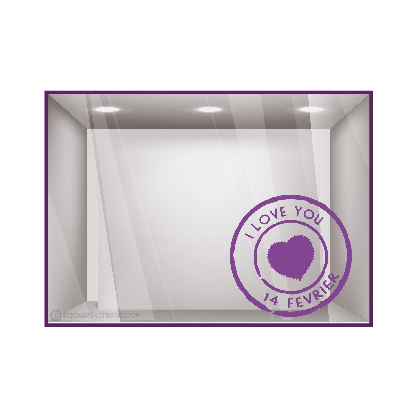 Sticker Timbre Saint Valentin