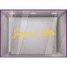 Sticker Lettrage Joyeuses fêtes noel vitrophanie calicot devanture enseigne idee deco or argent paillette dore