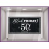 Sticker Bandeau Marbre Black Friday Personnaliser promos idee deco automne vitrophanie enseigne vitrine destockage week calicot