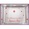 Kit de Stickers Pharmacien Noël hiver pharmacie medical vitrophanie idee deco enseigne devanture
