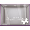 Sticker Sexy Saint Valentin devanture vitrine calicot sticker vitrophanie mode lingerie magasin boutique vitre enseigne lettrage