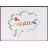 Sticker bulle Be Creative  motivation texte adesif calicot entreprise bureau porte vitre mur agence salle d'attente nuage tag