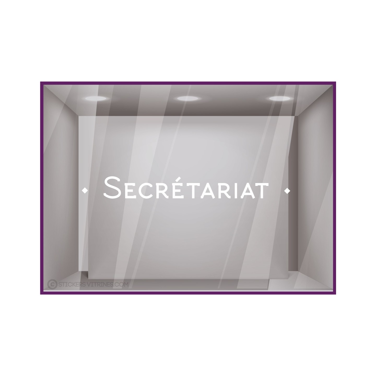 Sticker lettrage Secrétariat adhesif accueil bureaux porte cabinet signaletique avocat vitre mur décoration vitrophanie 