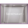 Sticker lettrage Secrétariat adhesif accueil bureaux porte cabinet signaletique avocat vitre mur décoration vitrophanie 