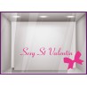 Sticker Sexy Saint Valentin devanture vitrine calicot sticker vitrophanie mode lingerie magasin boutique vitre enseigne lettrage