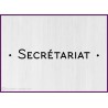 Sticker lettrage Secrétariat adhesif accueil bureaux porte cabinet signaletique avocat vitre mur décoration vitrophanie 