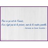 Citation Avenir saint exupéry vitrophanie calicot lettrage adhesif motivation bureaux porte mur signaletique deco 