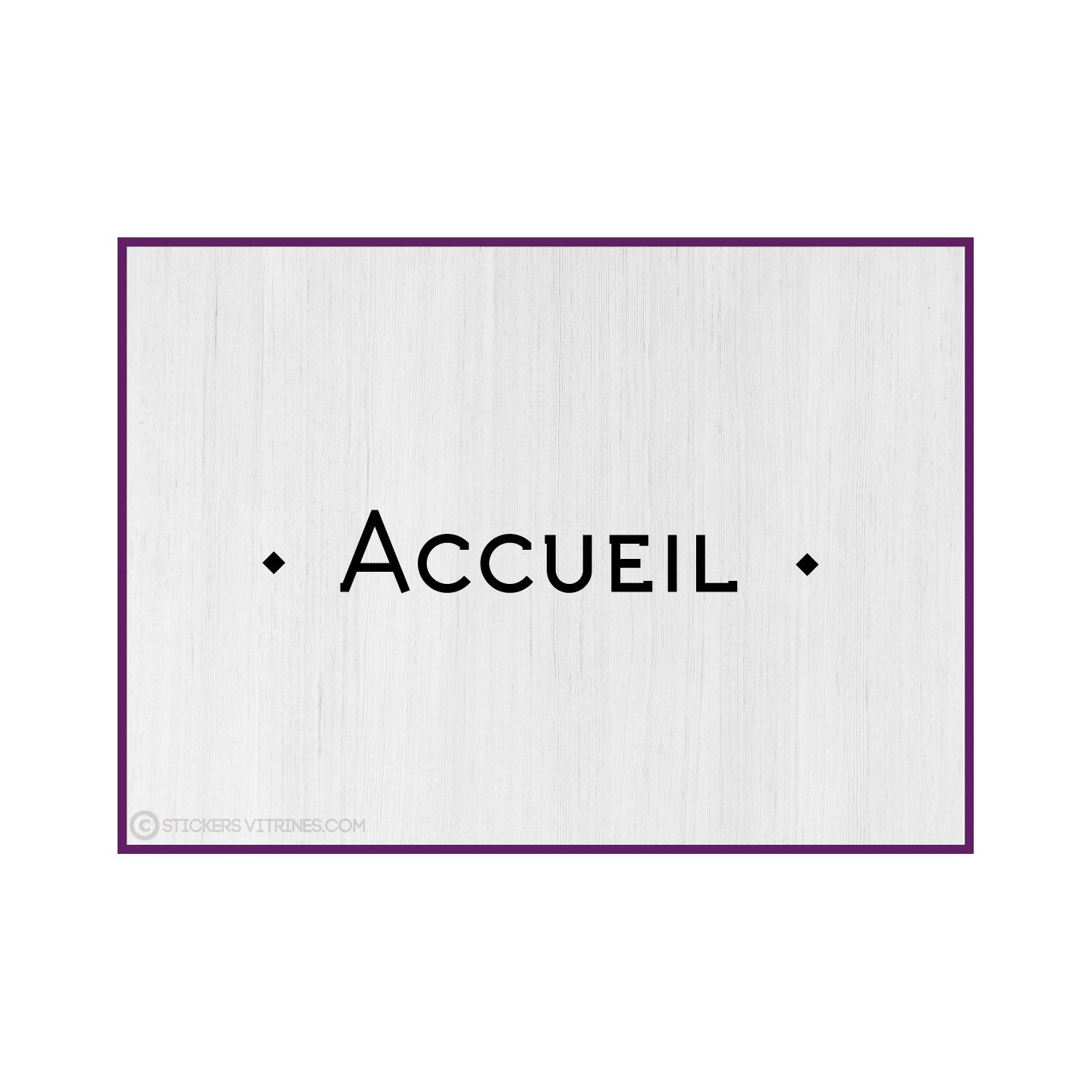 Sticker lettrage Accueil bureaux locaux professionnels porte vitre signalisation signaletique lettrage adhesif entreprise 