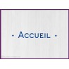 Sticker lettrage Accueil bureaux locaux professionnels porte vitre signalisation signaletique lettrage adhesif entreprise 